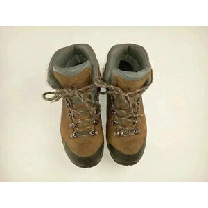 Vasque 7161 Women's Brown Leather Lace up Mid Hiking Trail Boots Shoes Sz 7M